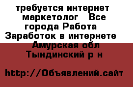требуется интернет- маркетолог - Все города Работа » Заработок в интернете   . Амурская обл.,Тындинский р-н